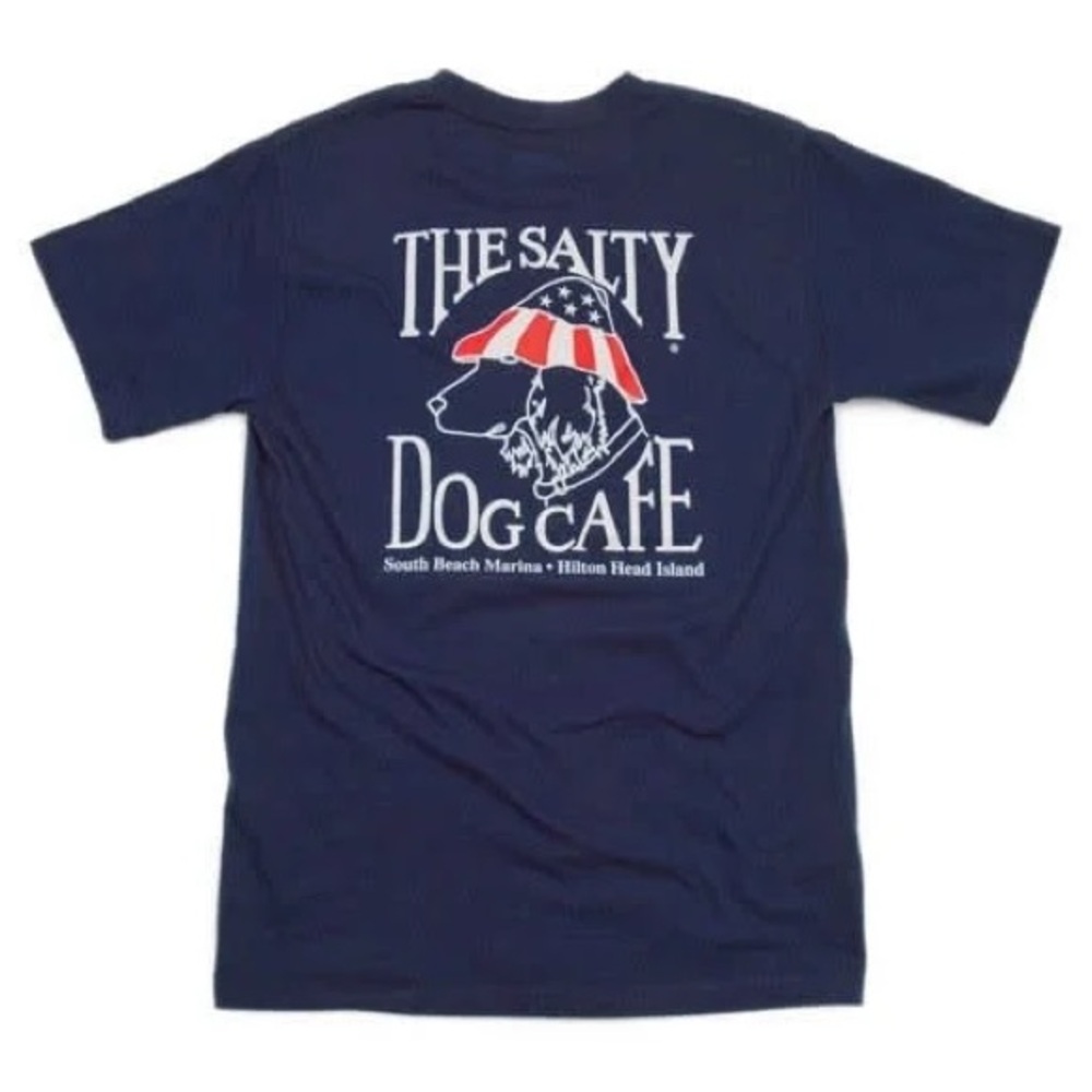 NWOT The Salty Dog Patriot Dog T-Shirt